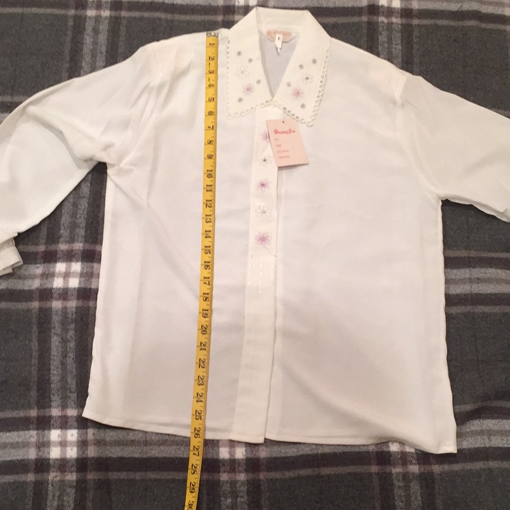 Vintage, Women’s long sleeve blouse - Picture 4 of 5